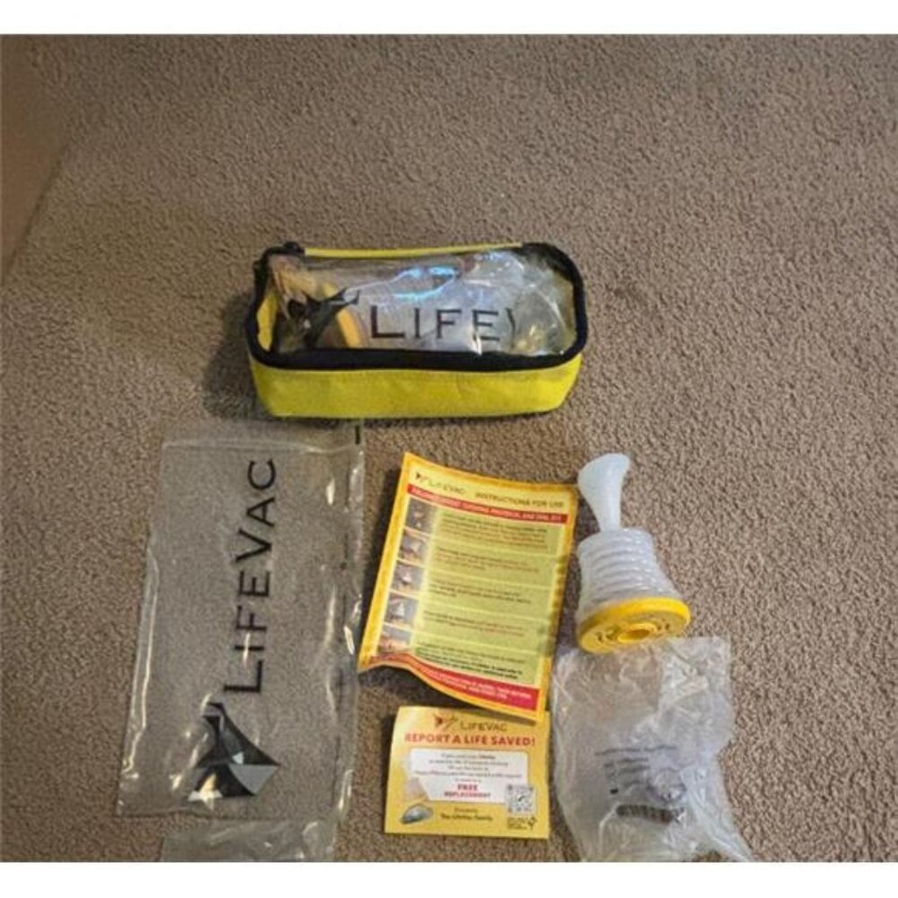 2 Packs LifeVac Yellow Travel Kit - Portable Suction Rescue Device First Aid Kit - Picture 2 of 5